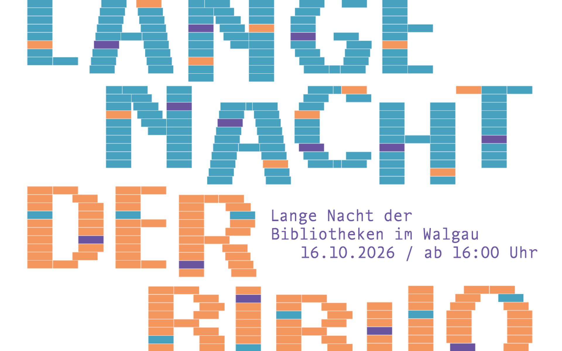 Logo: Lange Nacht der Bibliotheken im Walgau