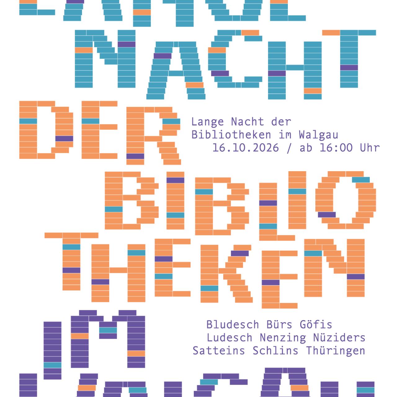 Logo: Lange Nacht der Bibliotheken im Walgau